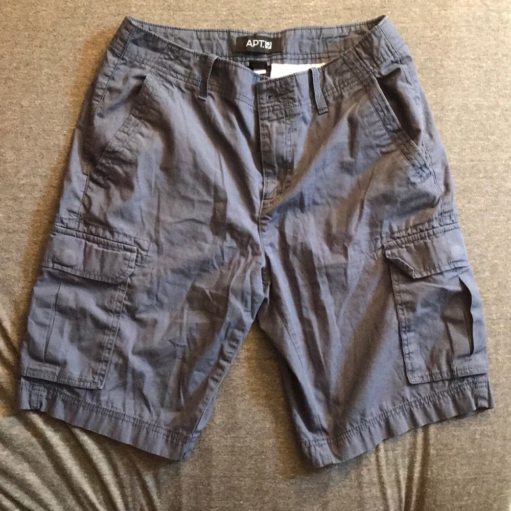 Men’s Dark Blue Cargo Shorts